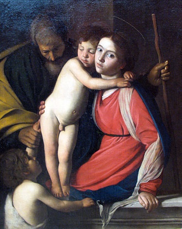 Sacra famiglia con San Giovanni Battista